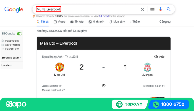 theo dõi tỉ số bóng đá