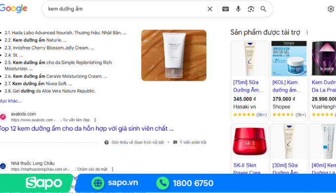 Hiển thị quảng cáo Google Shopping