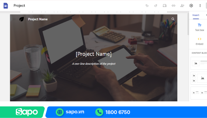 Tạo website đơn giản trên Google Site