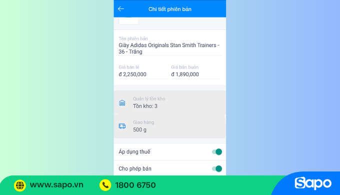 Quản lý tồn kho, khách hàng dễ dàng