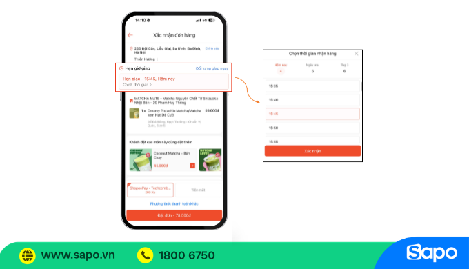 Cách hẹn giờ giao hàng trên ShopeeFood dễ làm