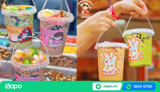 Xô đựng trà sữa