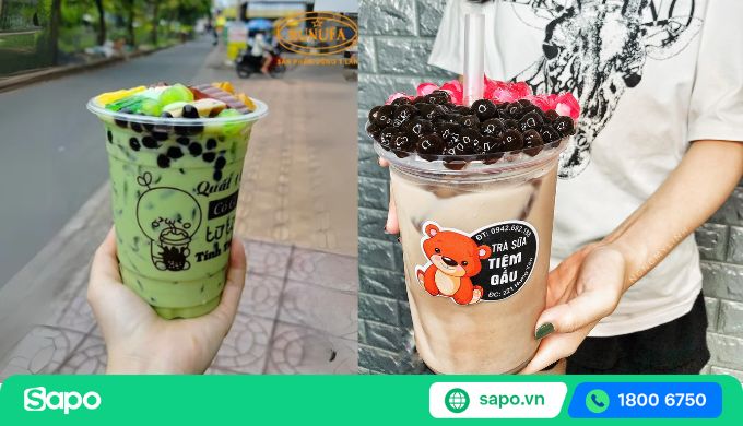 Ly đựng trà sữa khổng lồ