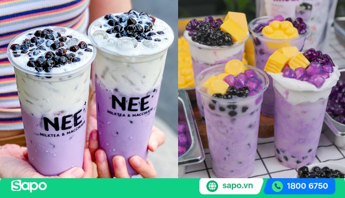 hình ảnh trà sữa khoai môn