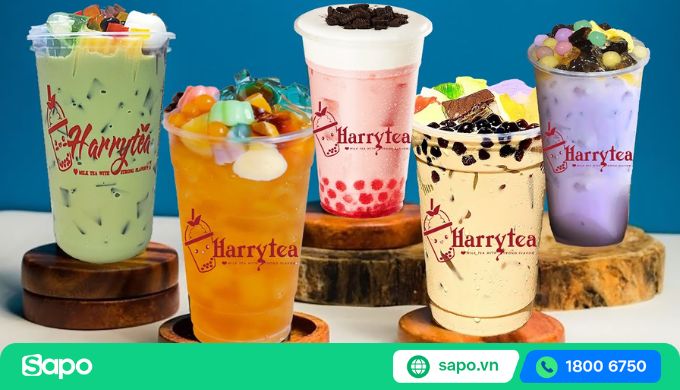 hình ảnh trà sữa full topping