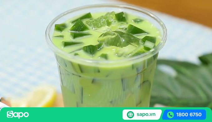 hình ảnh trà sữa thái xanh
