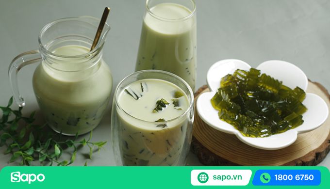 hình ảnh trà sữa thái xanh