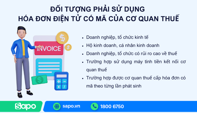đối tượng sử dụng hoá đơn ko mã