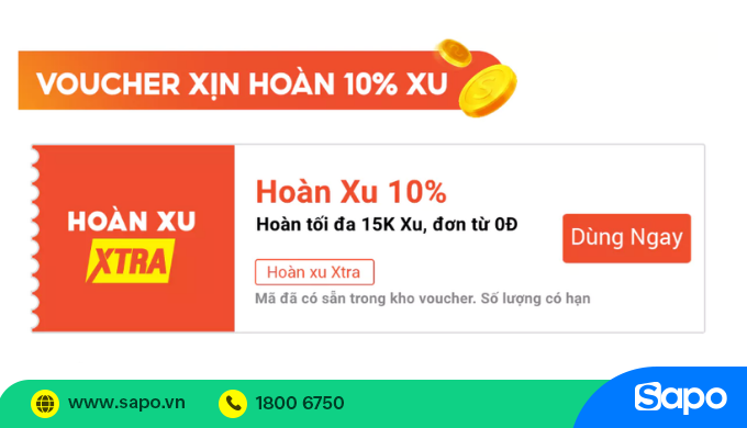 các loại mã hoàn xu shopee