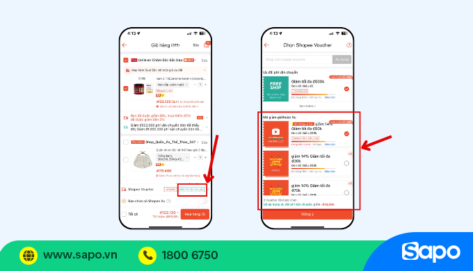 cách sử dụng mã hoàn xu Shopee