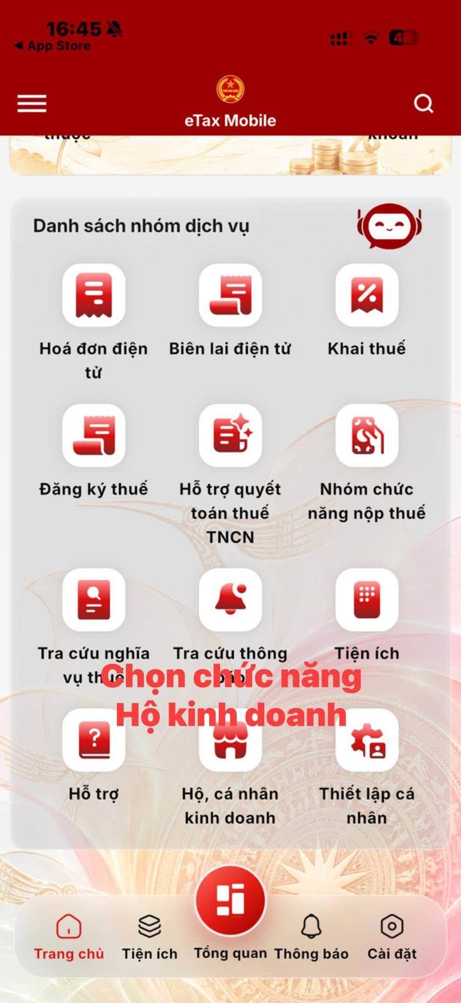 Bước 1