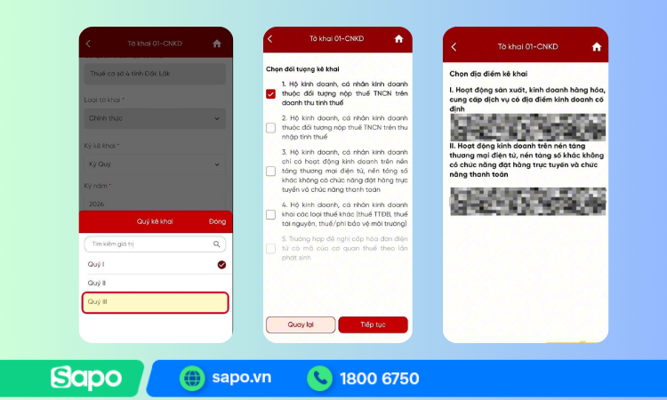 Theiets lập thông tin tờ khai