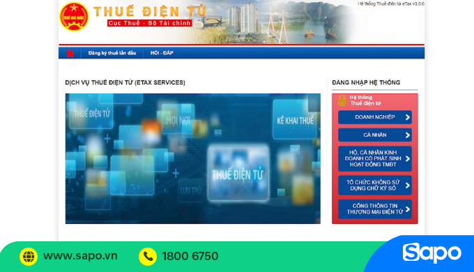 Bước 1: Truy cập Cổng thuế điện tử 
