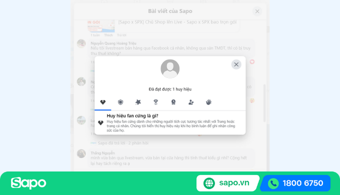 Cách bật huy hiệu fan cứng