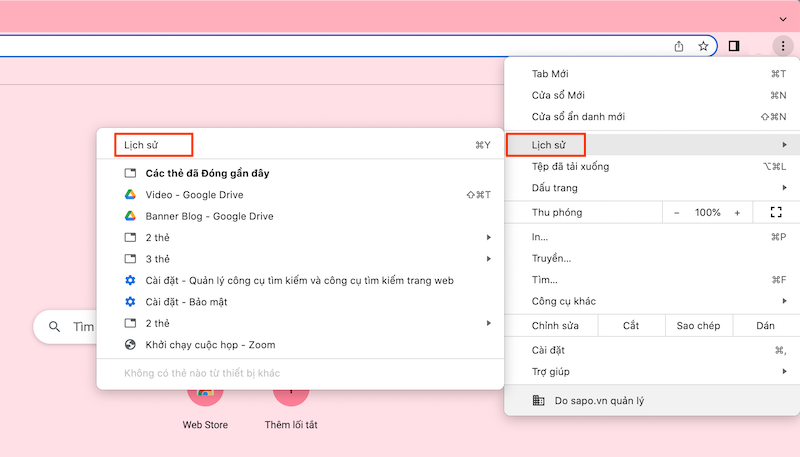 Cách xem lịch sử duyệt web