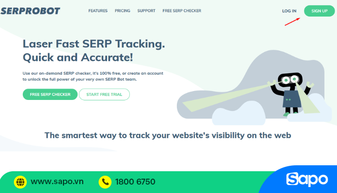 Serprobot kiểm tra web
