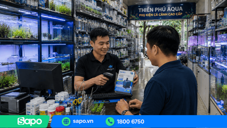 Sử dụng phần mềm quản lý cửa hàng cá cảnh