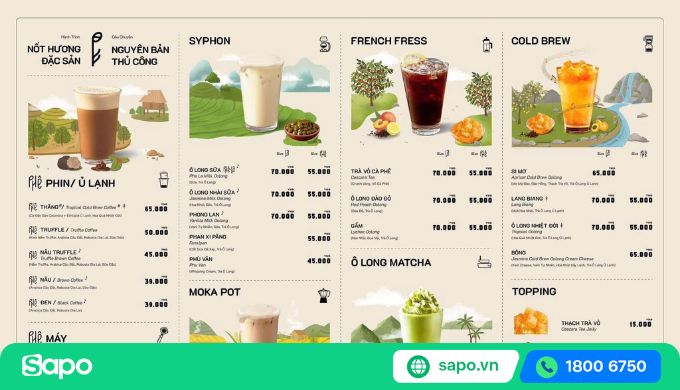xây dựng menu khi kinh doanh trà sữa tại nhà