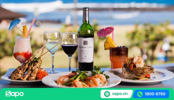 mặt bằng nhà hàng buffet