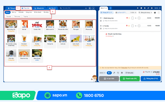 phần mềm thu ngân nhà hàng kiotviet