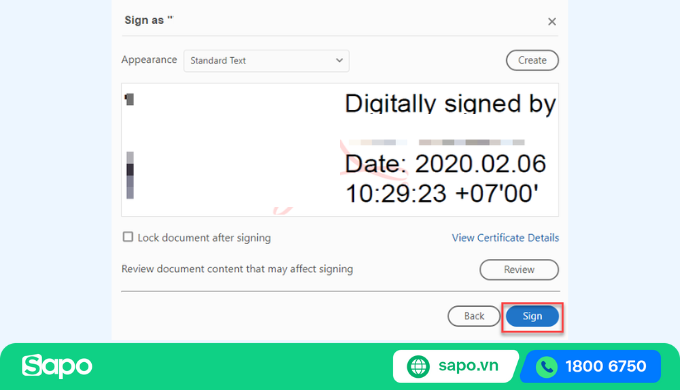 Ký chữ ký số trên file PDF bằng adobe acrobat reader