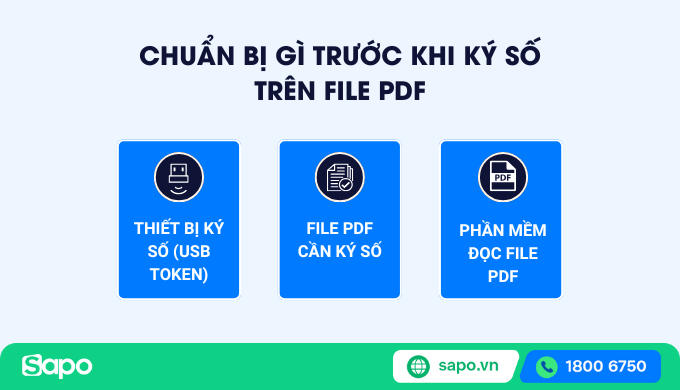 Chuẩn bị trước khi ký chữ ký số trên file PDF