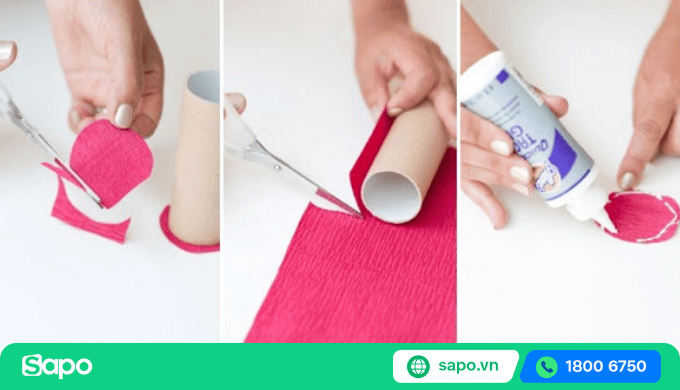 Cách làm đồ trang trí Tết bằng giấy với Pháo giấy