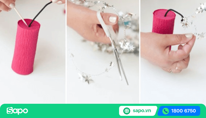 cách làm pháo trang trí tết