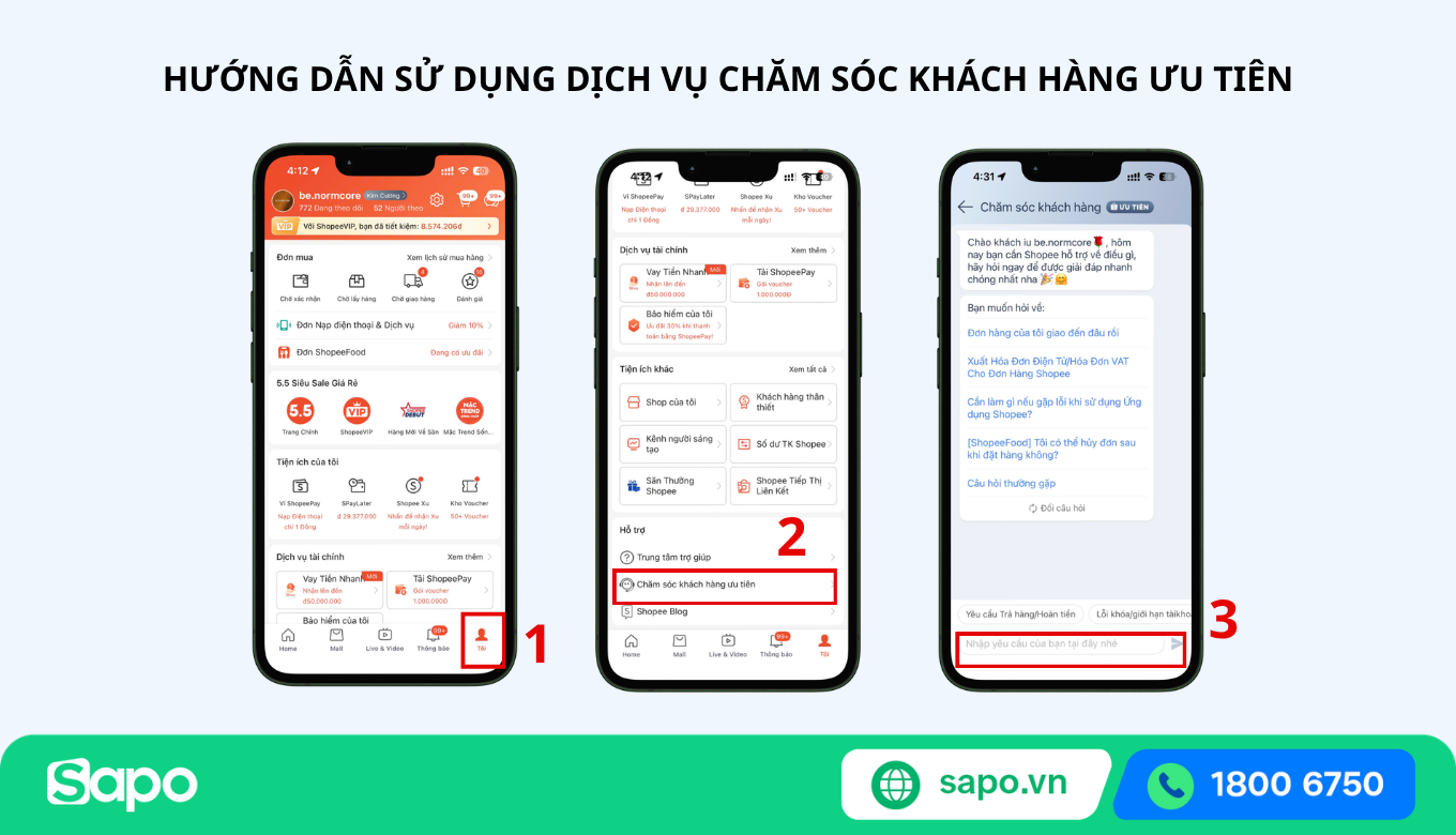 chăm sóc khách hàng ưu tiên