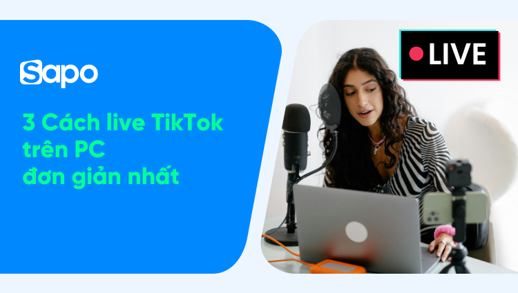 cách live tiktok trên PC