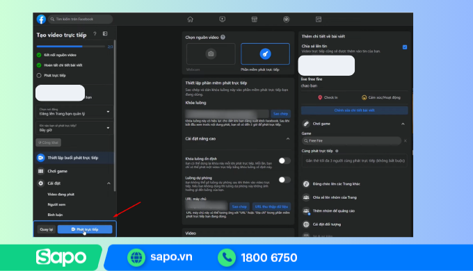 Bắt đầu phát trực tiếp trên Facebook bằng OBS Studio