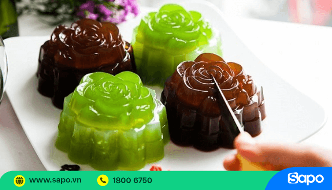 Bánh trung thu rau câu đẹp mắt