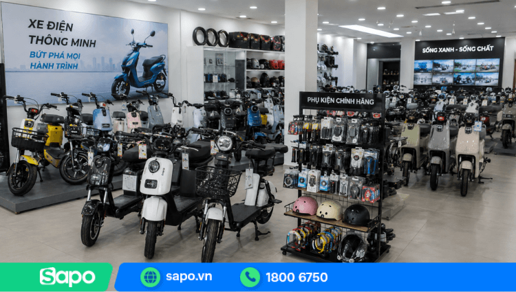 Vốn kinh doanh xe đạp điện phụ thuộc quy mô cửa hàng