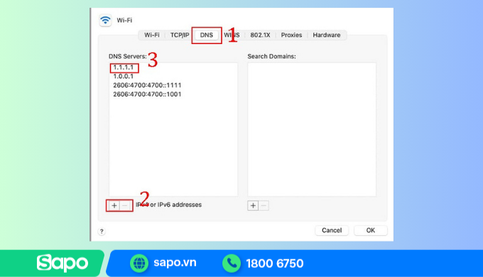 Hướng dẫn đổi DNS trên MacOS / Macbook: