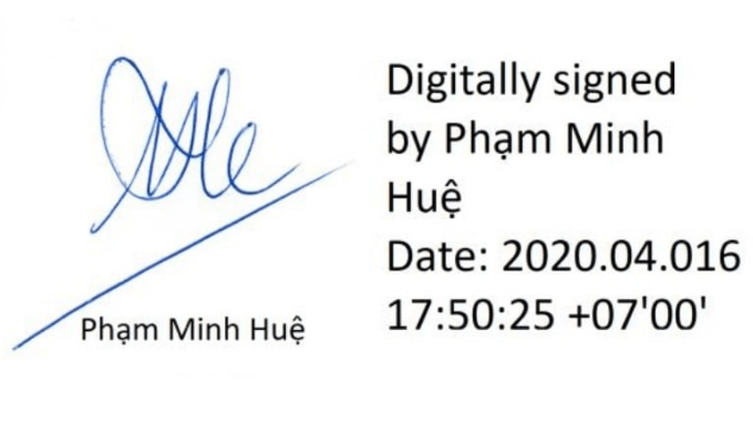 Mẫu chữ ký số