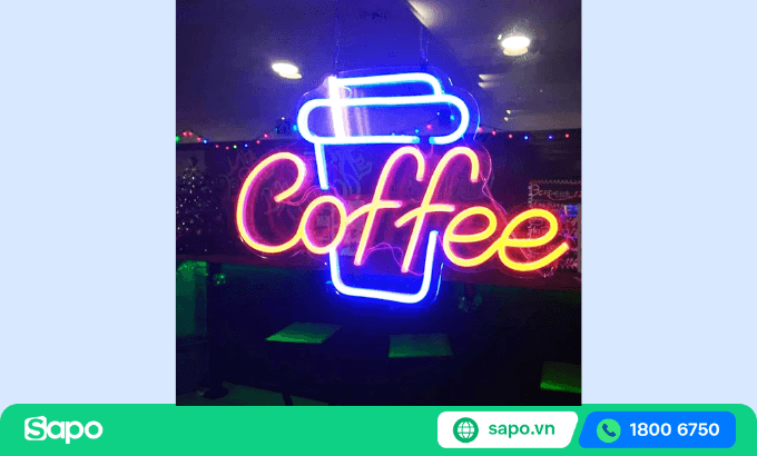 đèn lead quán cafe