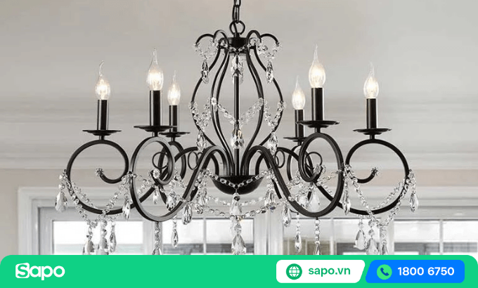 đèn chùm thả nến
