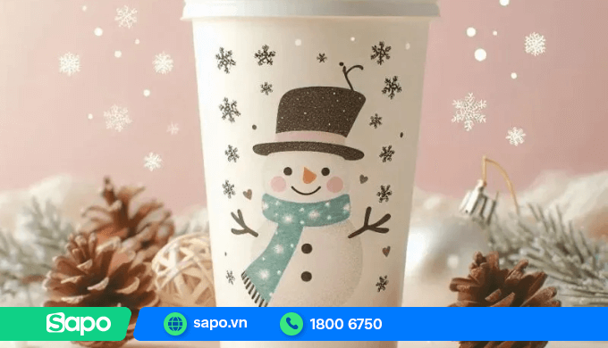 Ly Noel hình người tuyết