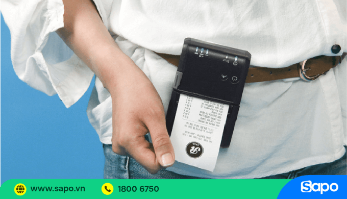 Máy in hóa đơn cầm tay bluetooth in hóa đơn dễ dàng