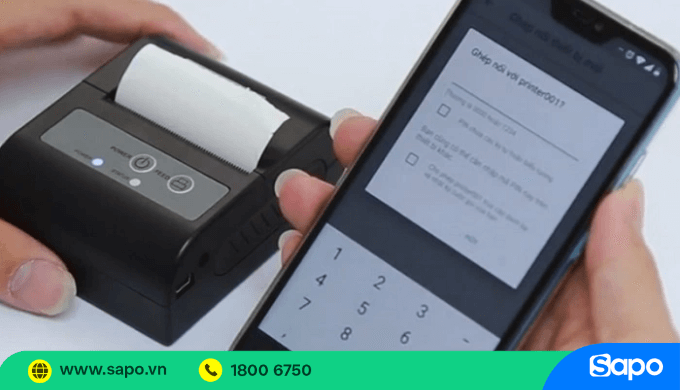 Máy in bill cầm tay Apos P100