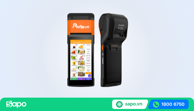 Máy tính tiền cầm tay mini PosApp PAC2s