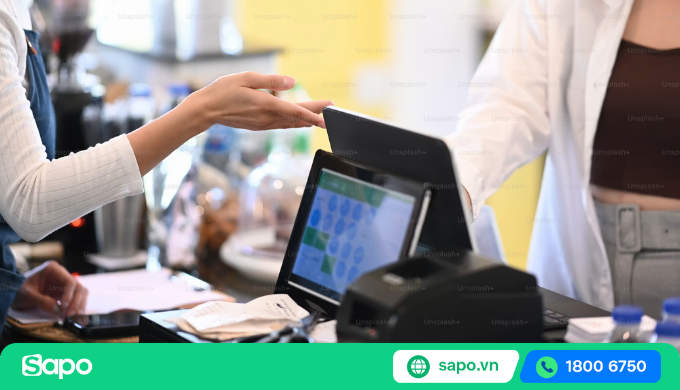 Máy tính tiền siêu thị