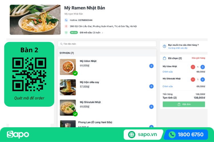 web order Sapo