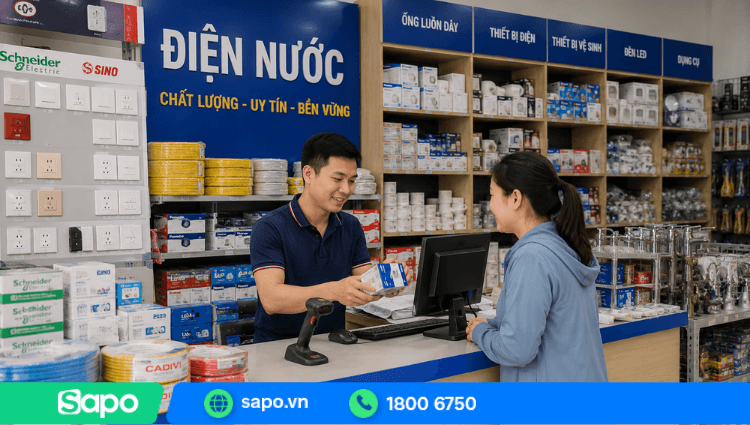 Chi phí mở cửa hàng điện nước phụ thuộc quy mô cửa hàng