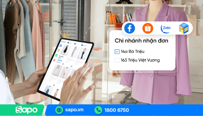 Quản lý xửa hàng dụng cụ thể thao từ các kênh trên một hệ thống