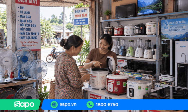Cửa hàng điện máy nhỏ