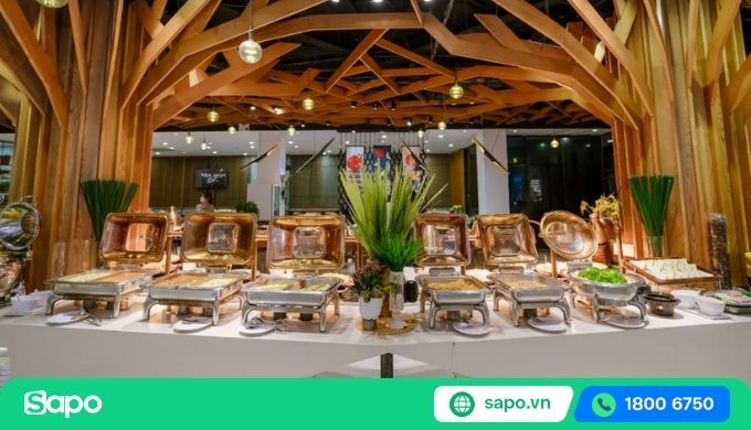 mô hình nhà hàng buffet