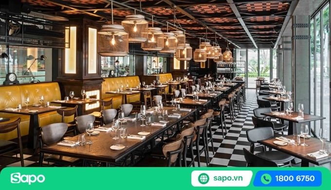 mô hình nhà hàng bình dân