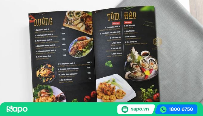 Thiết kế thực đơn độc đáo