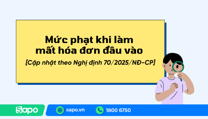 phạt mất hoá đơn đầu vào